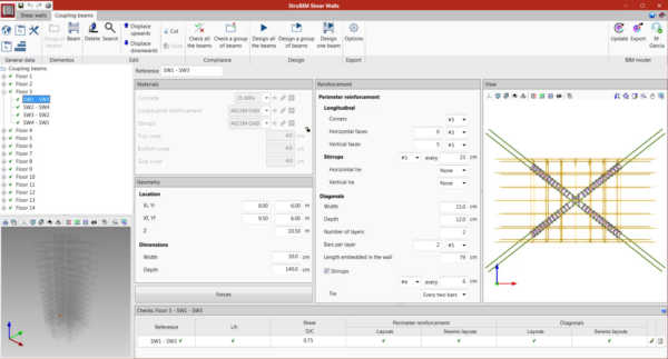 StruBIM Shear Walls | StruBIM Coupling Beams - Image 2